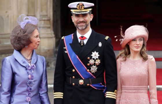 Um dos modelos mais aplaudidos de Varela foi o que Letizia usou no casamento dos Duques de Cambridge.