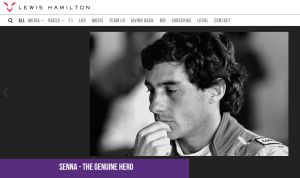 Ayrton Senna no site de Hamilton