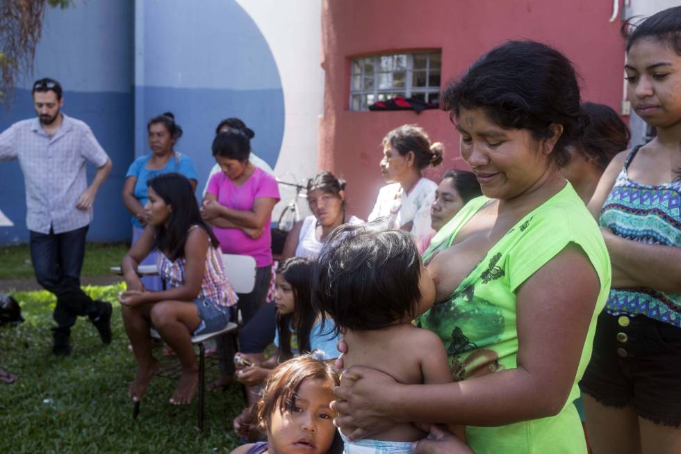 No dia 8 de janeiro, índios que estão acolhidos na Casa de Passagem Indígena em Curitiba se manifestam contra morte de menino em Santa Catarina.