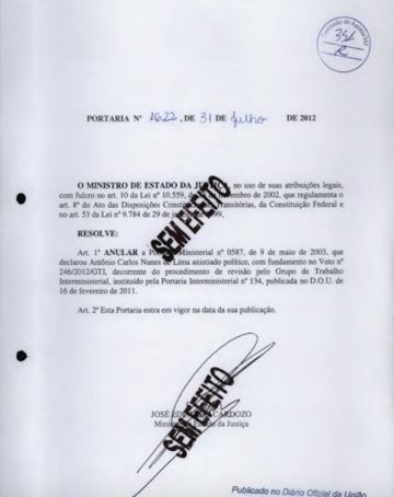 Homem da ditadura, presidente da CBF recebe como anistiado político