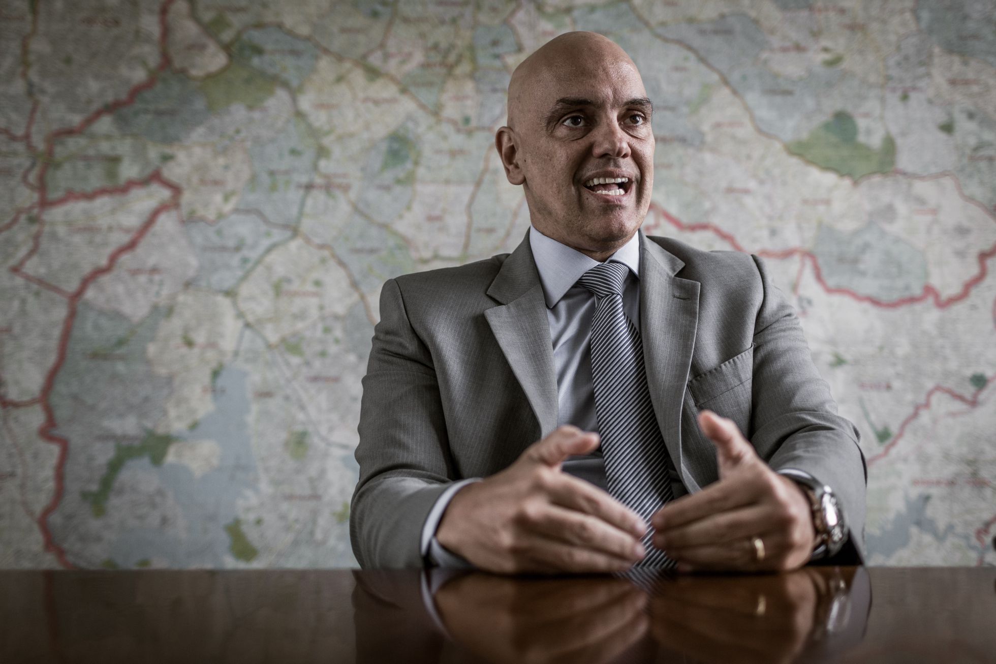 O secretário de Segurança Pública, Alexandre de Moraes. O secretário de Segurança Pública, Alexandre de Moraes.