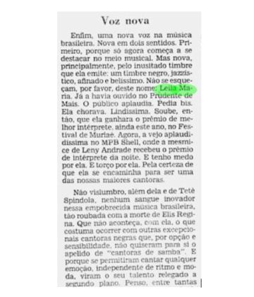 Carta de um leitor ao 'Jornal do Brasil' em 1980.