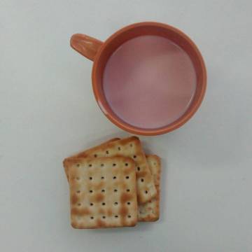 Merenda servida na Escola Estadual Alberto Torres, em São Paulo.