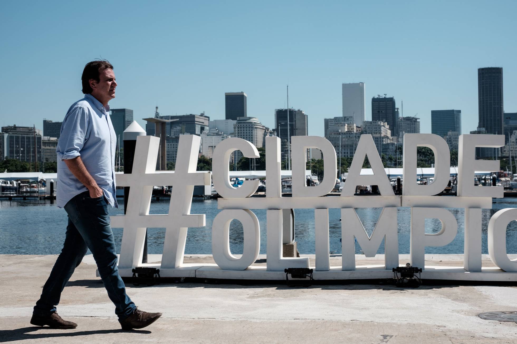 Paes na inauguração da nova Marina da Glória. Paes na inauguração da nova Marina da Glória.