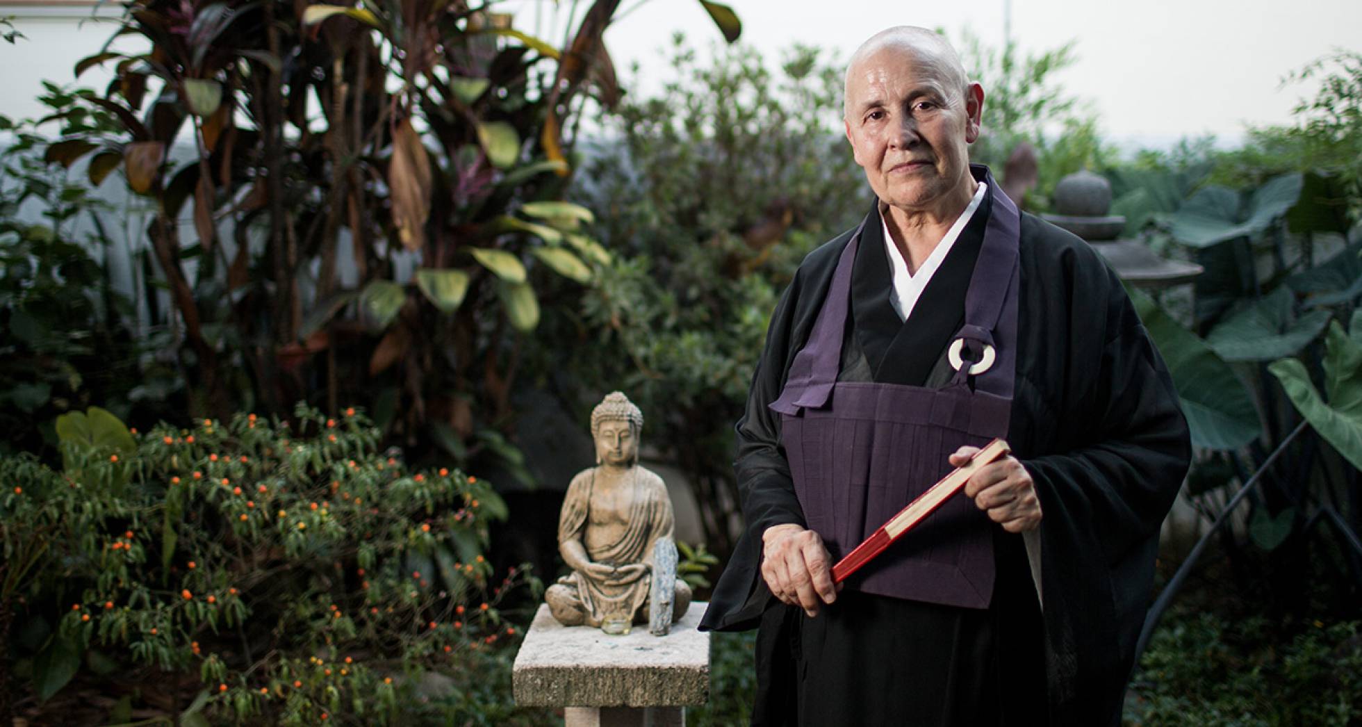Monja Coen, em seu templo em São Paulo. Monja Coen, em seu templo em São Paulo.