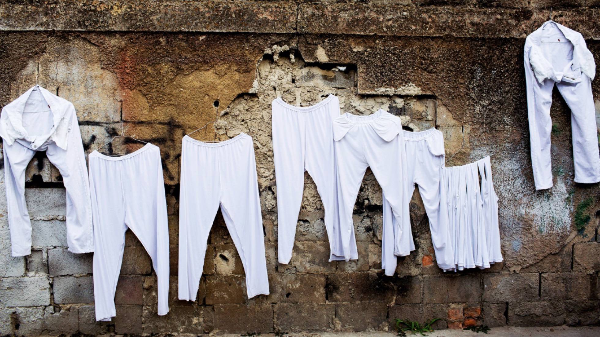 Roupa estendida no bairro chavista 23 de Janeiro. Roupa estendida no bairro chavista 23 de Janeiro.