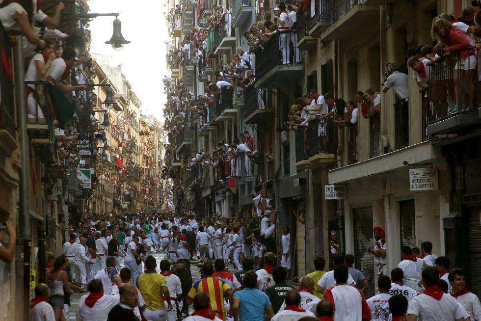 'Encierro' em Pamplona.