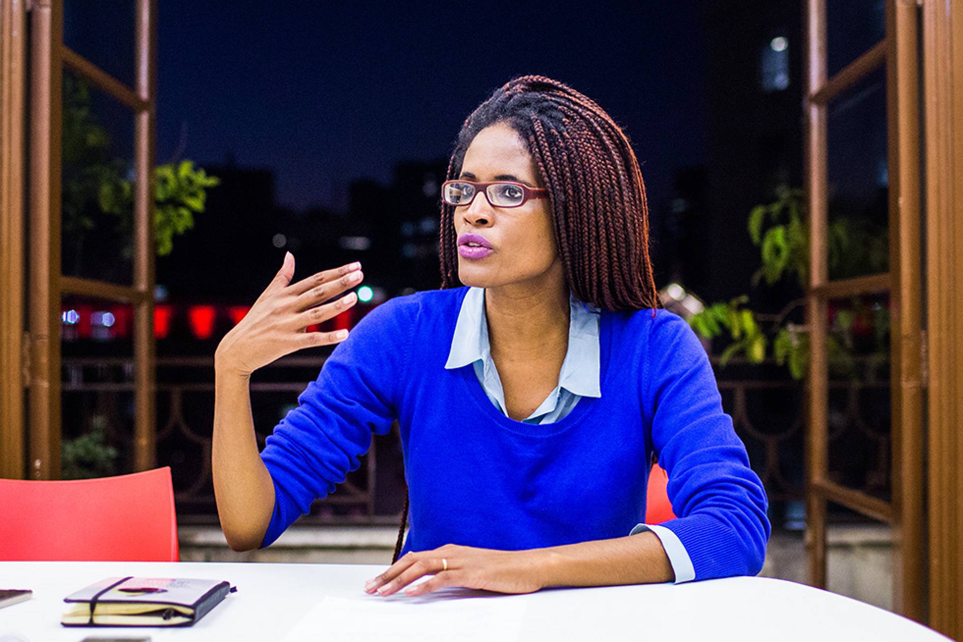 Djalmila Ribeiro, em entrevista ao EL PAÍS, em São Paulo. Djalmila Ribeiro, em entrevista ao EL PAÍS, em São Paulo.
