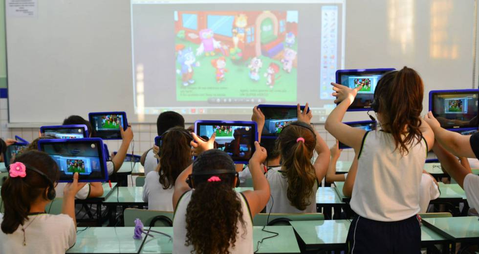 Alunos em escola de São José dos Campos.