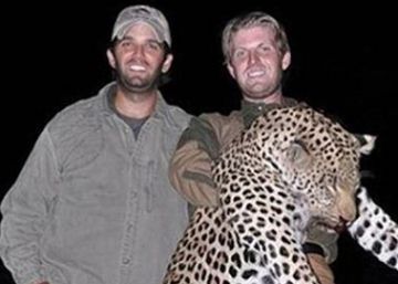 Foto dos filhos de Trump caçando persegue o pai nas redes sociais