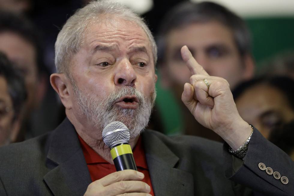 Lula durante pronunciamento em São Paulo na quinta-feira.