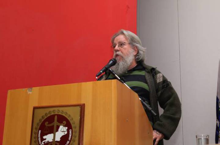 Afranio Jardim em evento no Ministério Público do Rio. Afranio Jardim em evento no Ministério Público do Rio.