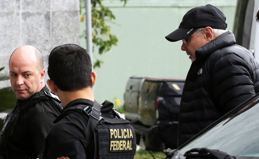 O ex-ministro Guido Mantega durante suaprisão. O ex-ministro Guido Mantega durante suaprisão.