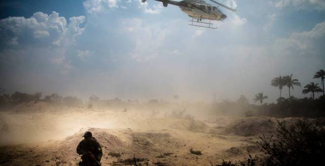 Fiscal do Ibama durante fiscalização no Pará.