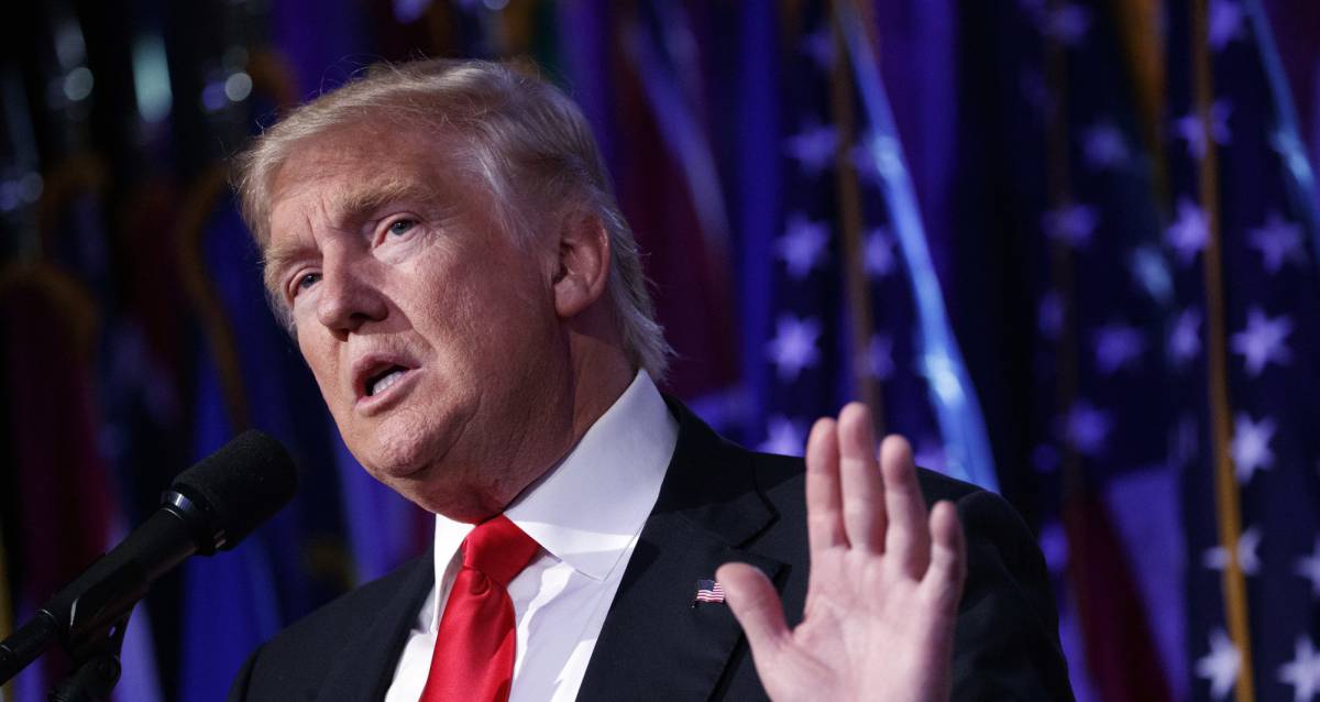 Trump, durante um evento em Nova York.