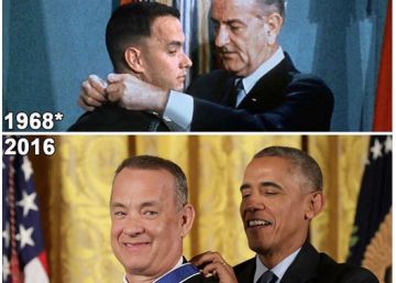 Tom Hanks transforma em realidade uma das cenas de ‘Forrest Gump’