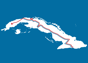 Percurso do cortejo fúnebre de Fidel Castro