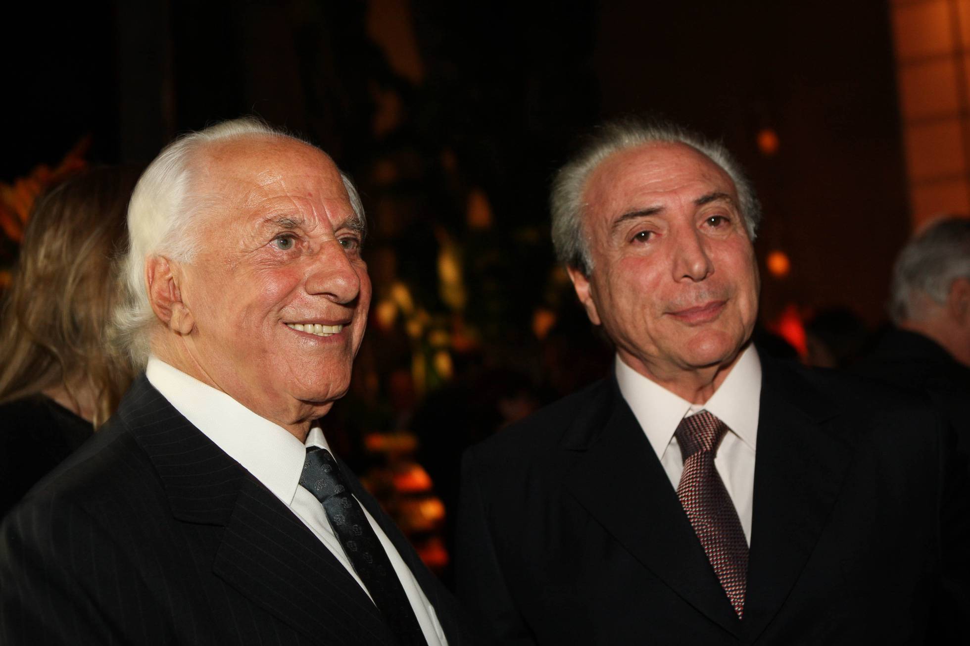 José Yunes e Michel Temer. José Yunes e Michel Temer.