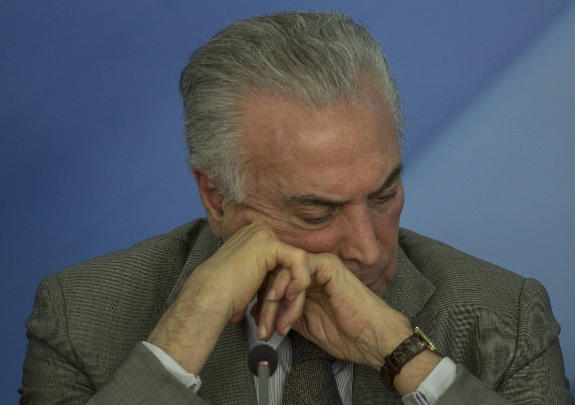 Michel Temer, nesta quinta-feira. Michel Temer, nesta quinta-feira.