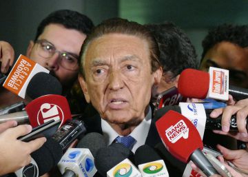 O senador Edison Lobão, em entrevista nesta quarta-feira.