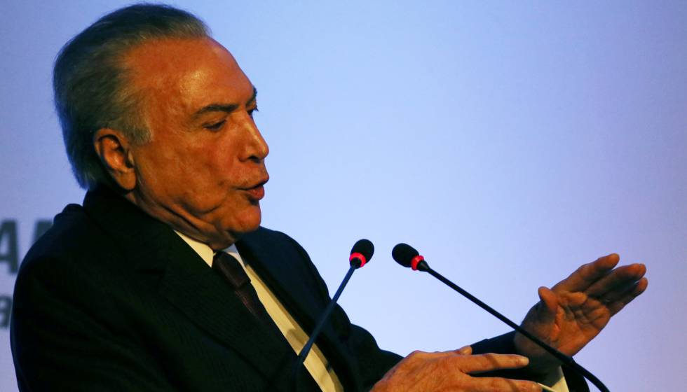 Michel Temer discursa na Câmara Americana de Comércio Brasil - Estados Unidos.