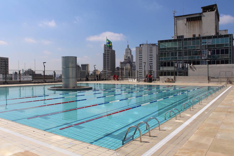 Piscina do Sesc 24 de Maio.