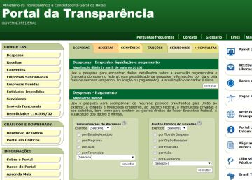 Portal de Transparência do Governo não atualiza dados desde novembro