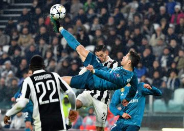 Cristiano Ronaldo marca golaço de bicicleta e conduz Real Madrid em ‘passeio’ sobre a Juventus