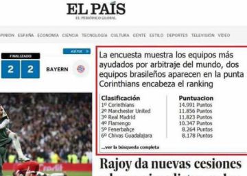 O EL PAÍS e as arbitragens no futebol: uma capa ‘fake’