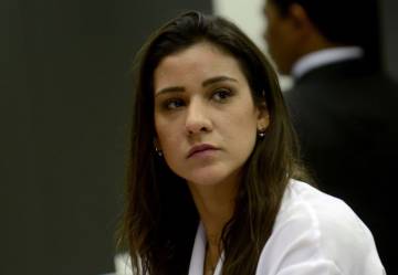 Joanna Maranhão, em audiência na Câmara dos Deputados.