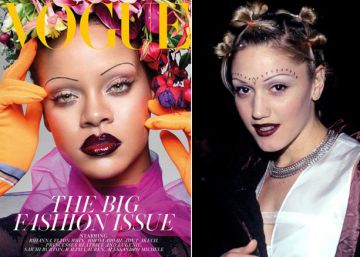 Rihanna e o temido retorno das sobrancelhas ultrafinas