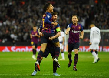 Com gols de Coutinho e Messi, Barcelona supera o Tottenham pela Champions