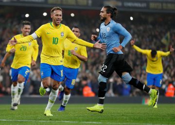 Brasil vence Uruguai com gol de pênalti de Neymar