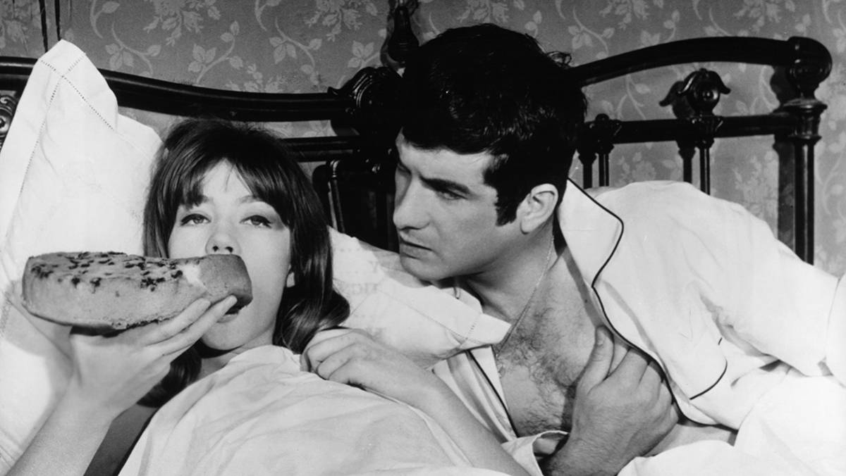 Françoise Hardy e Jean-Claude Brialy em 'Castelo na Suécia' de 1963.