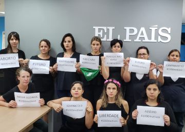 Greve de mulheres na redação do EL PAÍS