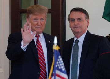 Ao lado de Trump, Bolsonaro evita descartar opção bélica contra a Venezuela