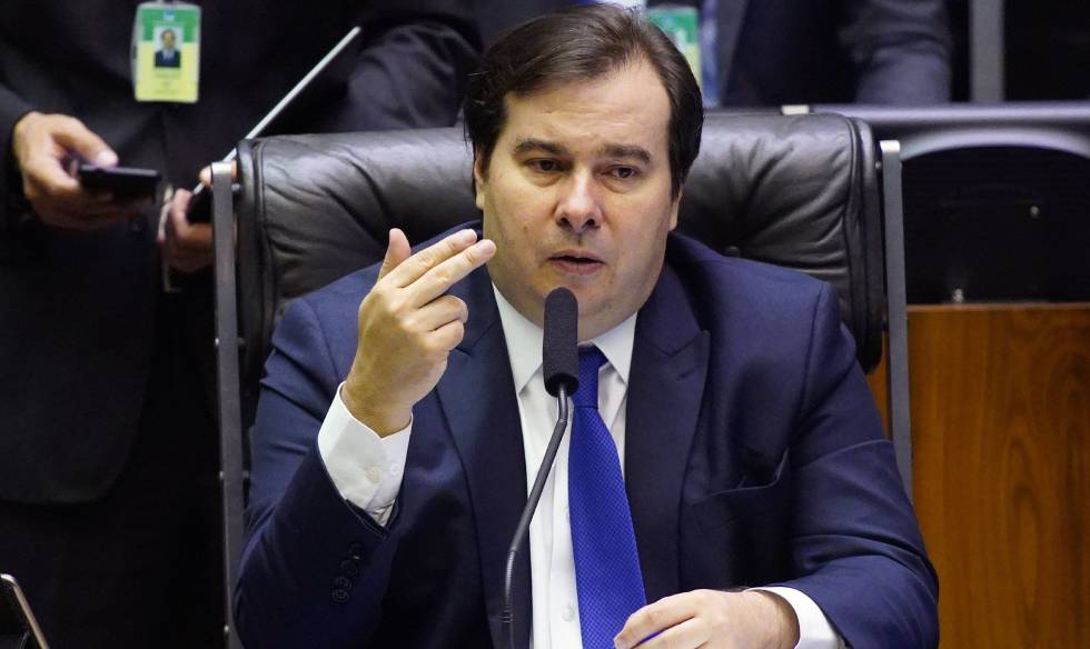 Rodrigo Maia during Wednesday's session.