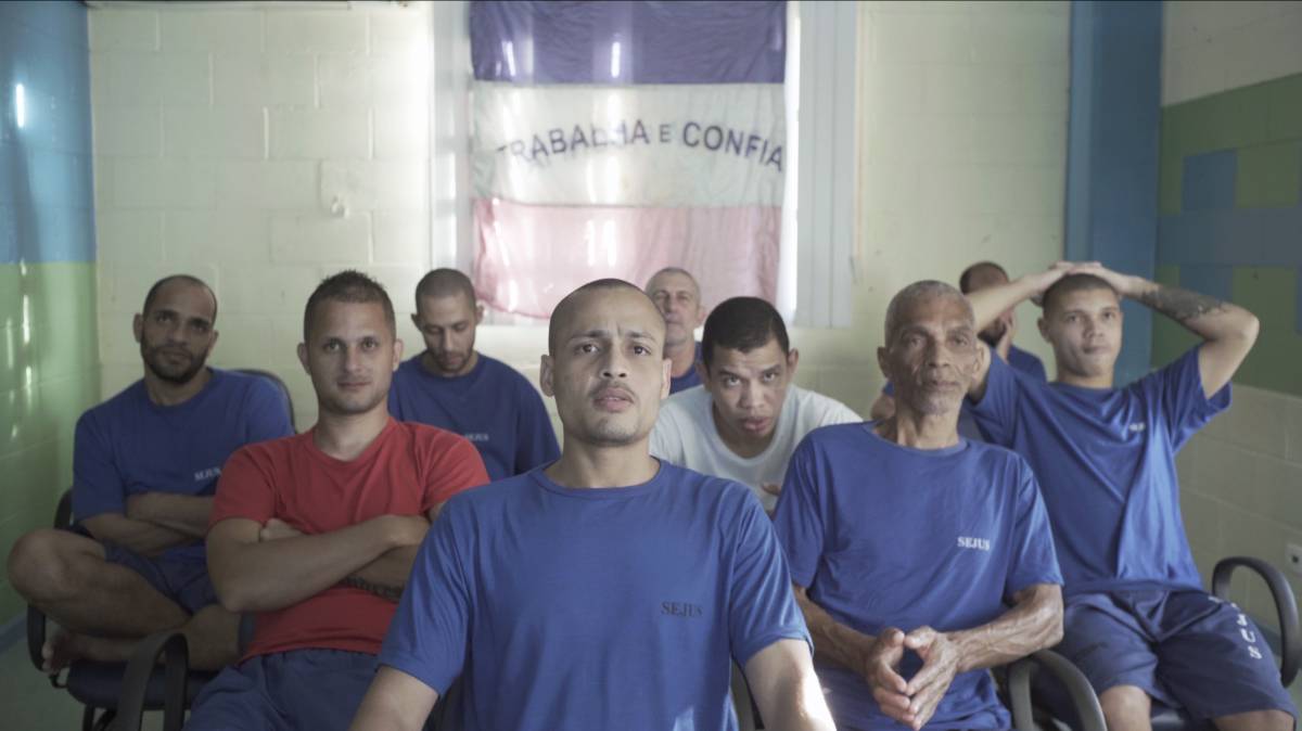 Alguns dos presos que participam do projeto Sentinelas.