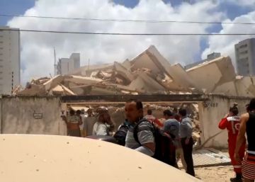 Un edificio de siete pisos se derrumba en la ciudad brasileña de Fortaleza