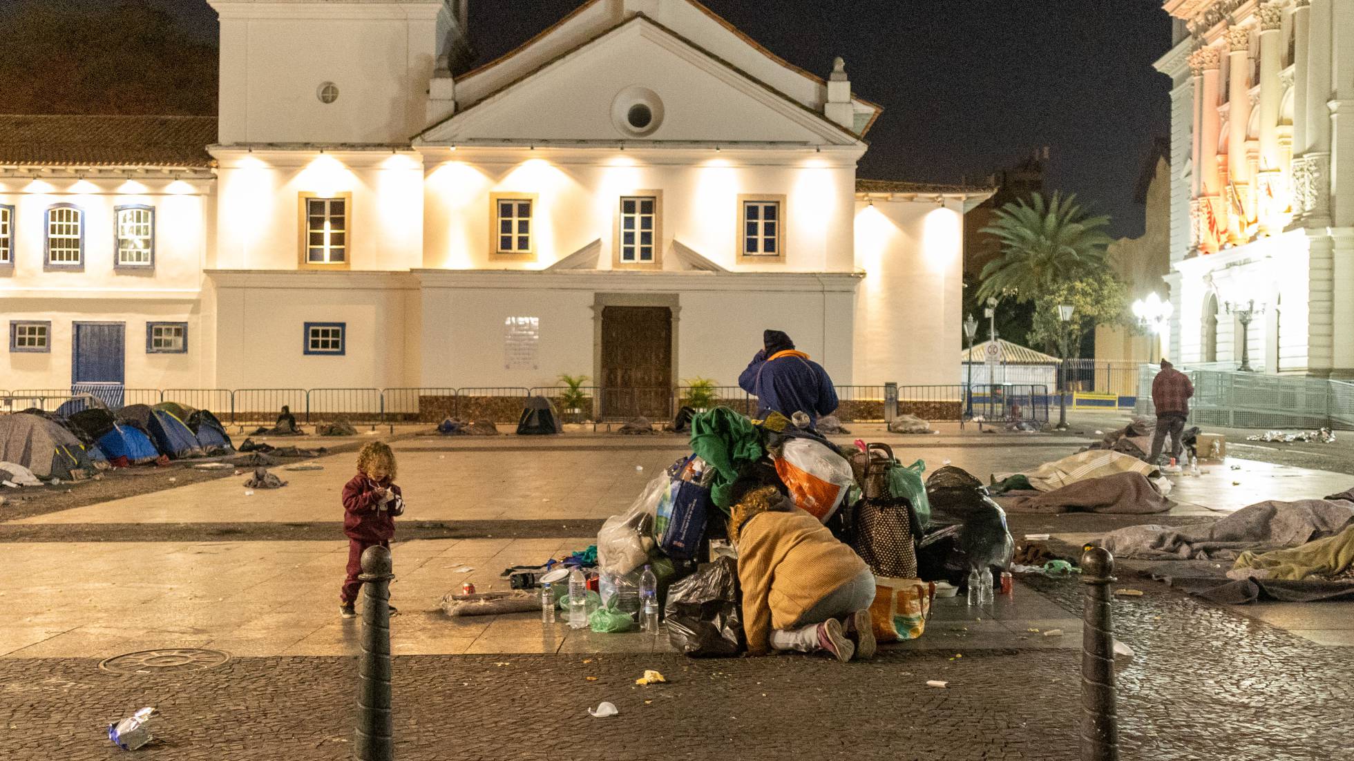 O frio nas ruas de São Paulo