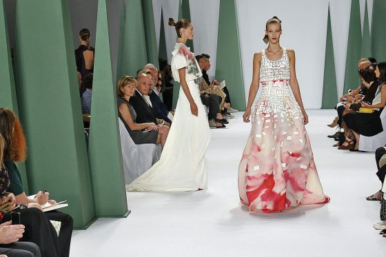 Desfilada a Nova York de la col·lecció primavera estiu de la firma Carolina Herrera.