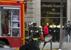 Alarma a l’edifici de la Fiscalia de Catalunya en cremar part de la teulada