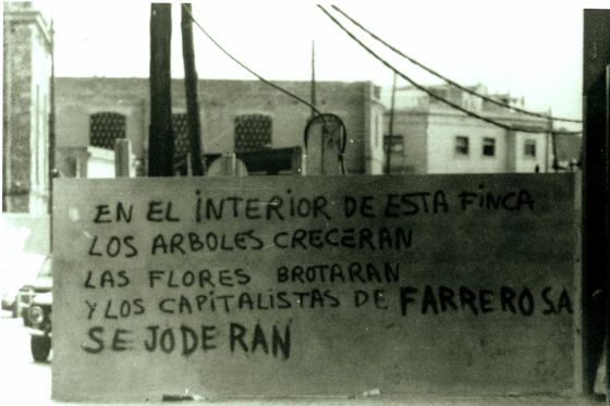Temps de pintades com la que es va fer a les indústries Farrero, a la Zona Franca