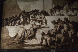 La Crònica de Muntaner, pintada per Sert, al consistori de Barcelona.