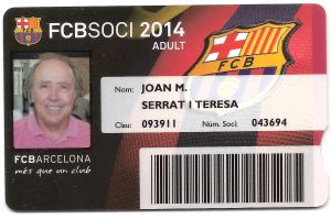 Carnet del Barça de Serrat.