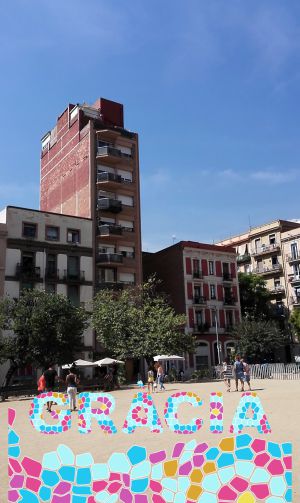 'Snap' amb el filtre del barri de Gràcia.