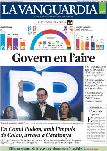Rajoy ho té negre