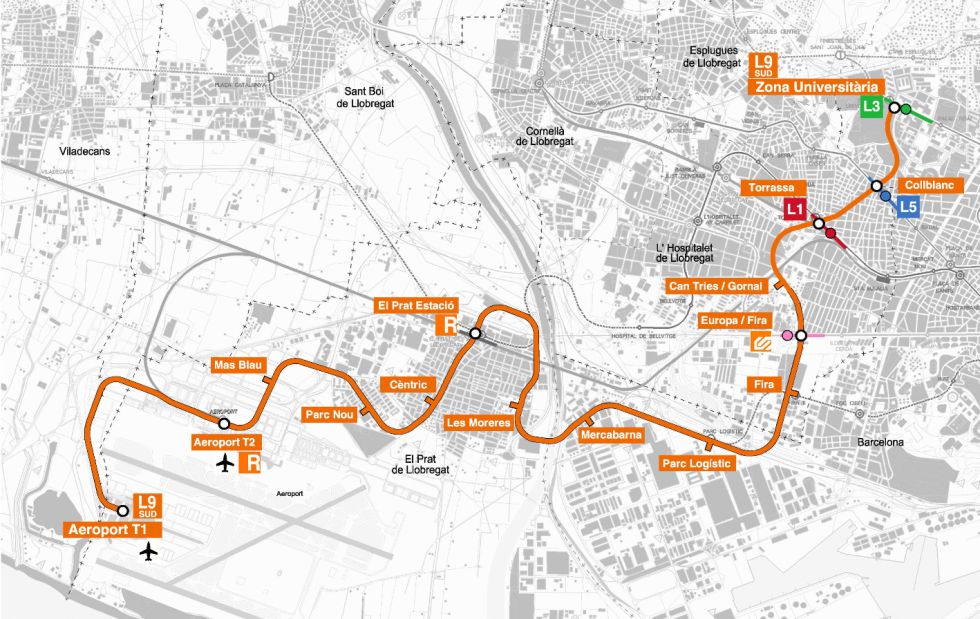 El metro a l’aeroport preveu captar 23 milions de viatgers