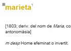 L’Enciclopèdia elimina ‘invertit’ de la definició del mot ‘marieta’
