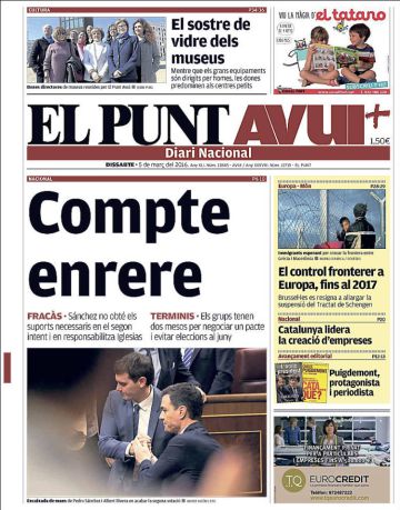 Investidura, final de la primera ronda